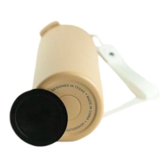 CUSTOM ENGRAVED 24oz DUAL FLIP SLIM W/ STRAP VANILLA - Picture 3 of 9